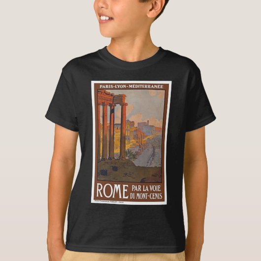T-shirt Rome antique Voyage et peinture (Devant)