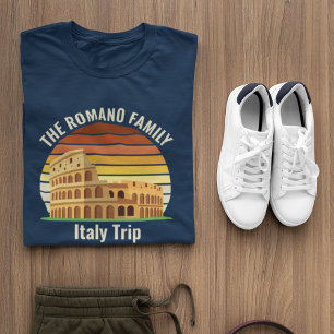 T-shirt Rome Colisée Personnalisé Famille Italie Voyage Co