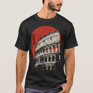 T-shirt Rome Colosseum dévêtu Art de Monument Ancien