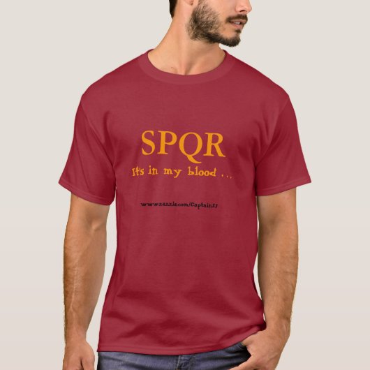 T-shirt Rome - il est dans mon sang… (Devant)