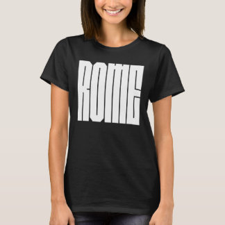 T-shirt Rome Italian CIty Bold Block Typeface