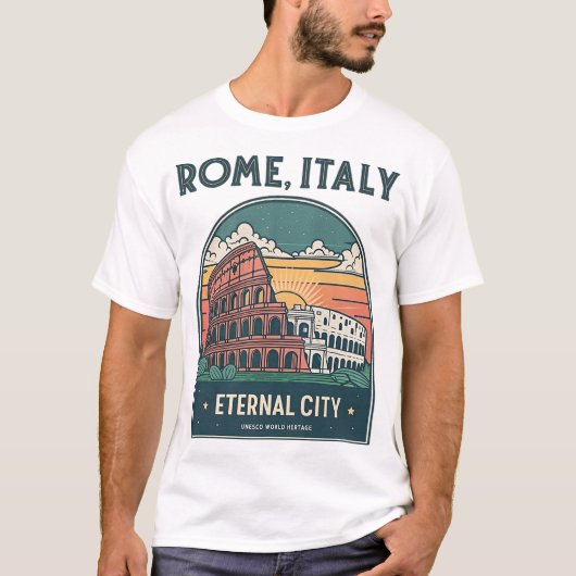 T-Shirt ROME, ITALIE (Devant)