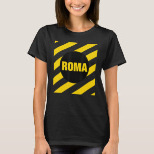 T-shirt Rome Italie Abstrait Style Carré Roma Italia Illus
