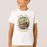 T-shirt Rome Italie Colisée Voyage Art Vintage<br><div class="desc">Design vectoriel du Colisée de Rome. Rome est située dans la partie centrale-ouest de la péninsule italienne,  dans le Latium,  le long des rives du Tibre.</div>