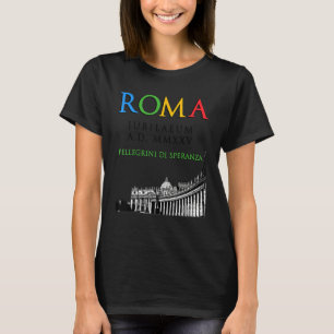 T-shirt Rome Jubilé pèlerins de l'espérance 2025 Dieu chré