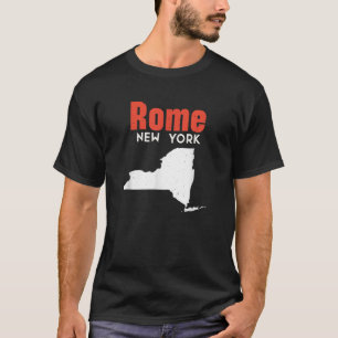 T-shirt Rome New York USA State America Travel New Yorker