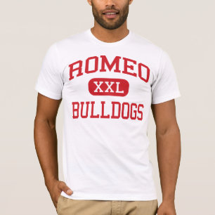 T-shirt Romeo - bouledogues - lycée - Romeo Michigan