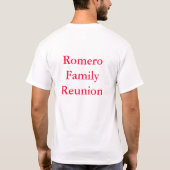 T-shirt RomeroFamilyReunion (Dos)