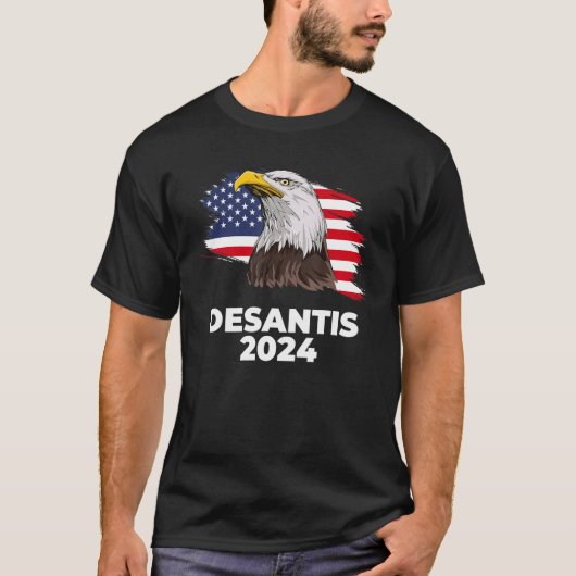 T-shirt Ron DeSantis 2024 Bald Eagle DeSantis 2024 Republi (Devant)