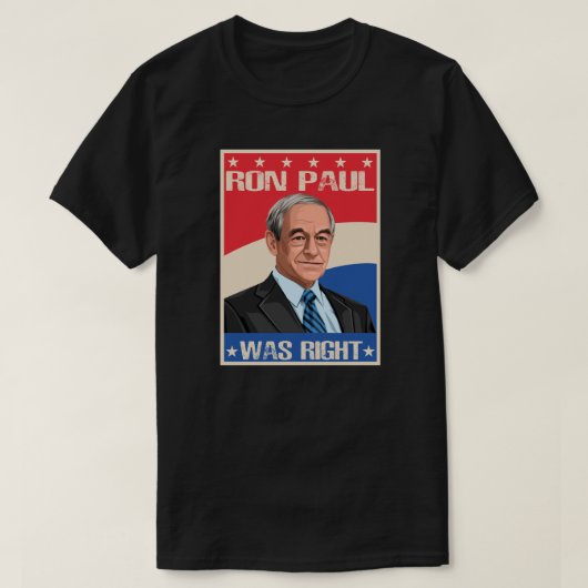 T-shirt Ron Paul Avait Raison Tee (Design devant)