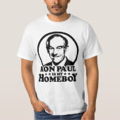 T-shirt Ron Paul est mon Homeboy (Devant)