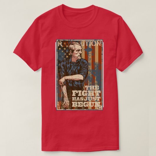 T-shirt Ron Paul Le Combat Vient De Commencer (Design devant)