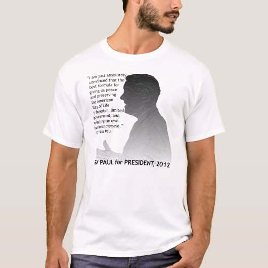 T-shirt Ron Paul pour le président (Devant)