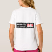 T-shirt Ron Paul pour le président 2012 (Dos)