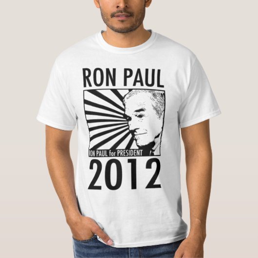 T-shirt Ron Paul pour le président 2012 avec la citation (Devant)
