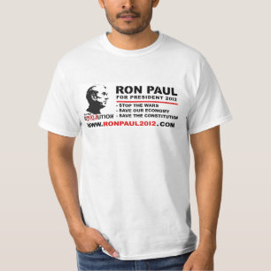 T-shirt Ron Paul pour le président 2012 - sauvez la