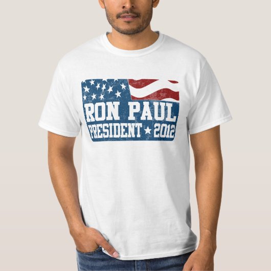 T-shirt Ron Paul pour le président en 2012 (Devant)