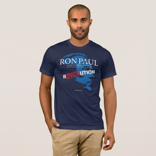 T-shirt Ron Paul Révolution 2012 Chemise (Devant entier)