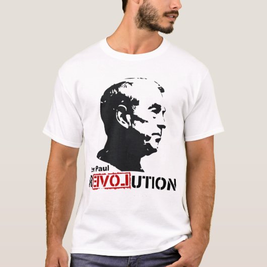 T-shirt Ron Paul Revolution Love 2012 Shirt (Devant)