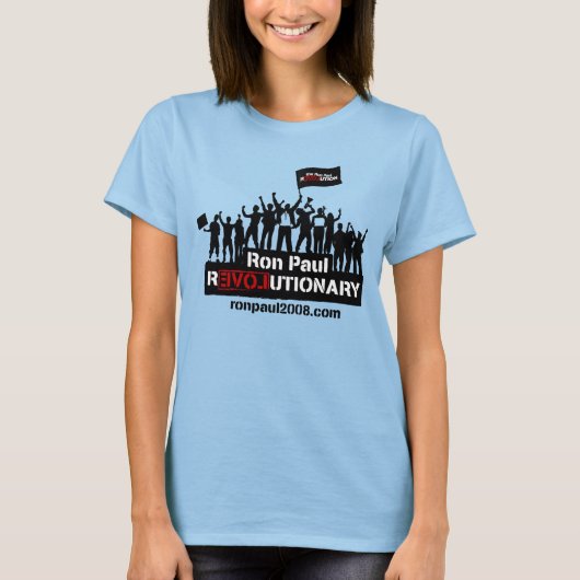 T-shirt Ron Paul Ringer T révolutionnaire (Devant)