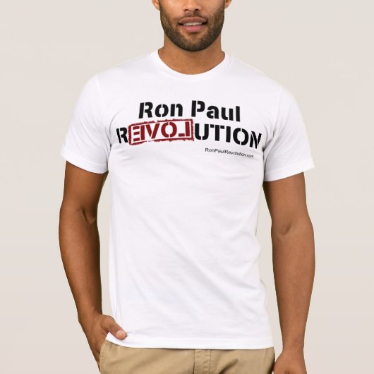 T-shirt Ron Paul T adapté par révolution (Devant)
