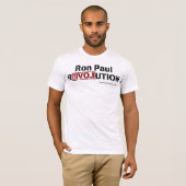 T-shirt Ron Paul T adapté par révolution (Devant entier)