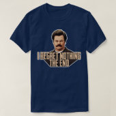 T-shirt Ron Swanson Je Regrette Rien (Design devant)