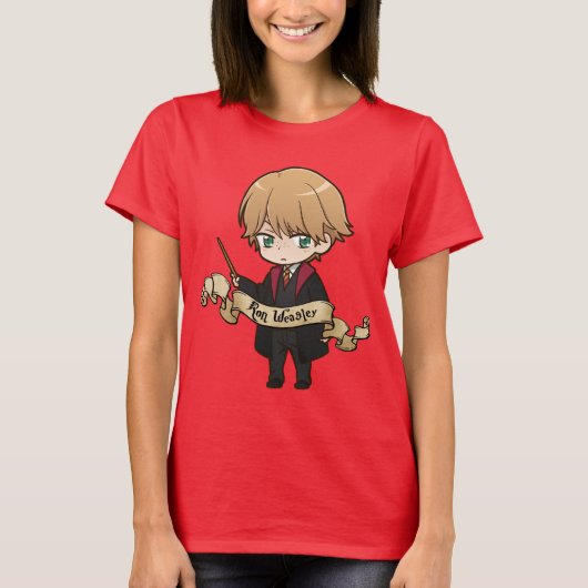 T-shirt Ron Weasley en anime (Devant)