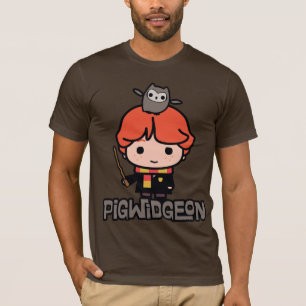 T-shirt Ron Weasley et Pigwidgeon en dessin animé