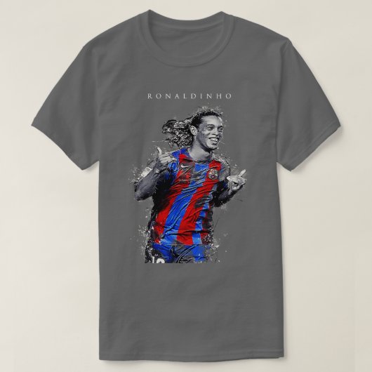 T-shirt Ronaldinho en art abstrait (Design devant)