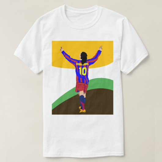 T-shirt Ronaldinho wpap art pop (Design devant)