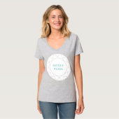 T-Shirt Rond à Diamants Géométriques (Devant entier)
