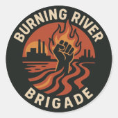 T-Shirt Ronde Sticker (Voorkant)