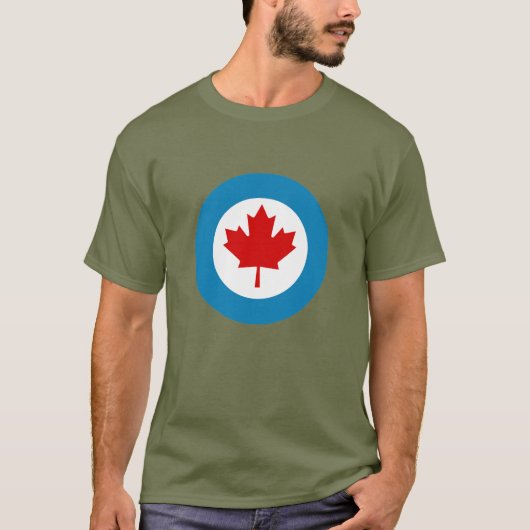 T-shirt Rondeau de corps d'aviation canadien royal (Devant)
