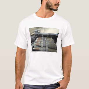 T-shirt ronds de mitrailleuse de Cinquante-calibre