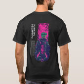 T-shirt RONIN – Chemise Graphique Samouraï Code Neon (Dos)