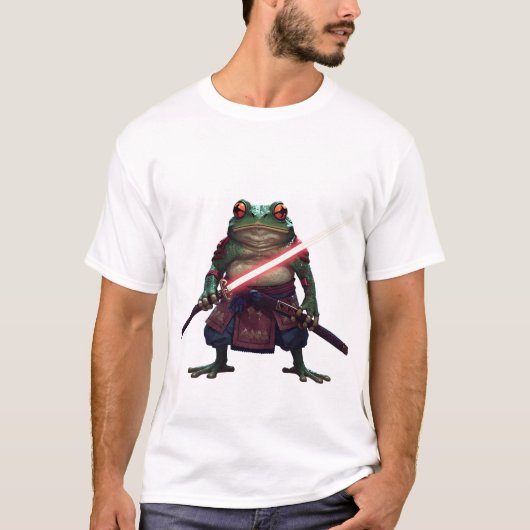 T-shirt "Ronin Toad" Samouraï Grenouille Graphique Tee – F (Devant)