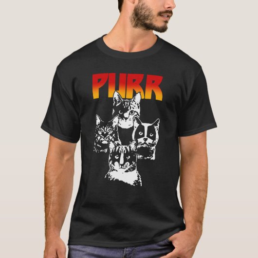T-shirt Ronron Minou Chats Rock (Devant)