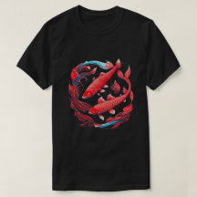 T-shirt Rood Koi Vis