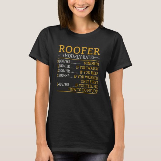 T-shirt Roofer Dad Roofing Contractor Roofer Technician (Devant)