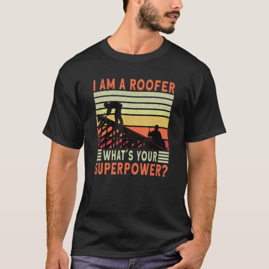 T-shirt Roofer Dad Roofing Contractor Roofer Technician (Devant)