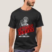 T-shirt Roofer - Retired (Devant)