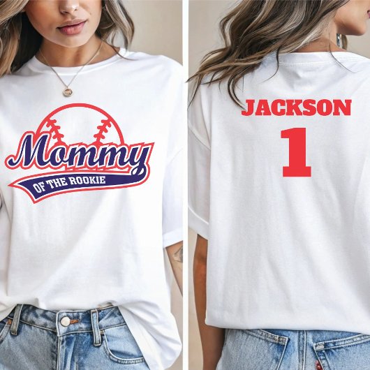 T-shirt Rookie de baseball de l'année Baseball 1er anniver