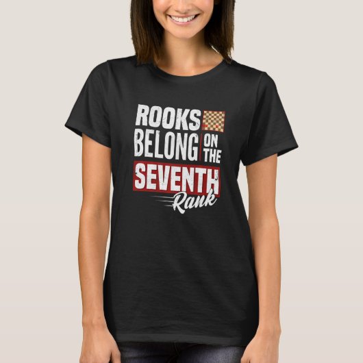 T-shirt Rooks Belong Sur Le Septième Classement Mattre D'É (Devant)