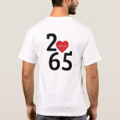 T-shirt Room Number 256 in Tri-Blend Shirt (Dos)