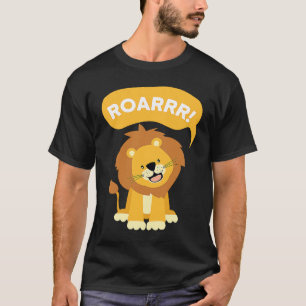 T-shirt Roooar Jeune Fille aux Lions Garçons Tigre Chat An
