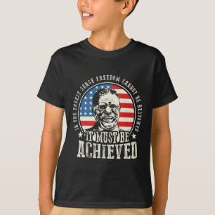 T-shirt Roosevelt Citation Liberté Doit Être Atteint 4ème
