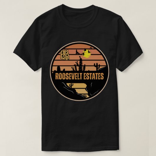 T-shirt Roosevelt Estates, Arizona (Design devant)