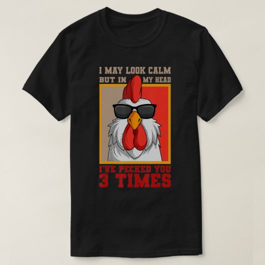 T-shirt Rooster Chicken Farmers Farm Poultry mud (Design devant)