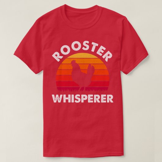 T-shirt Rooster Whisperer Distressed Volaille fermier Cade (Design devant)